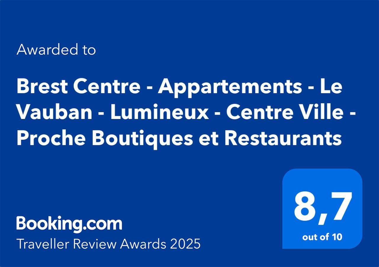 Brest Centre - Appartements - Le Vauban - Lumineux - Centre Ville - Proche Boutiques Et Restaurants 外观 照片